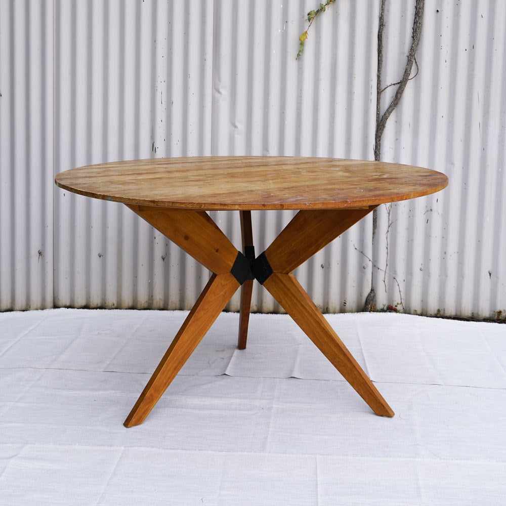 Round Timber Dining Table