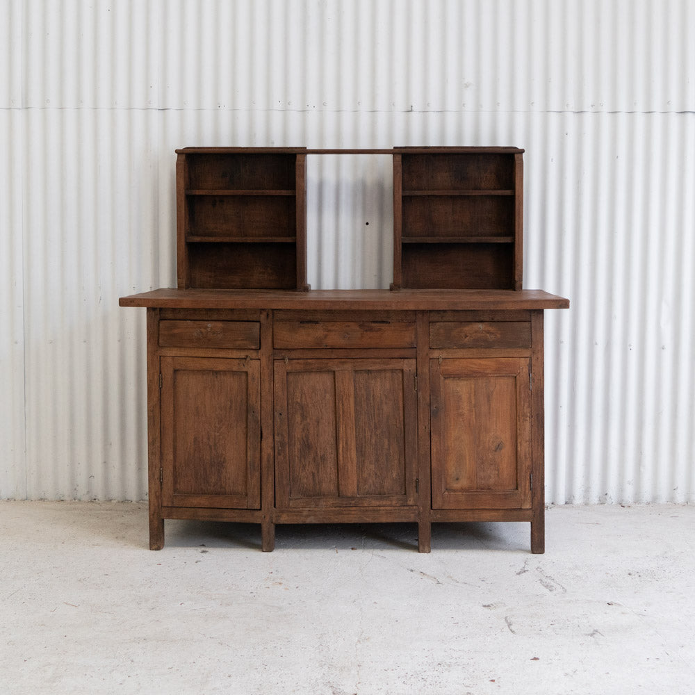 Vintage Wooden Counter w/Shelves #2